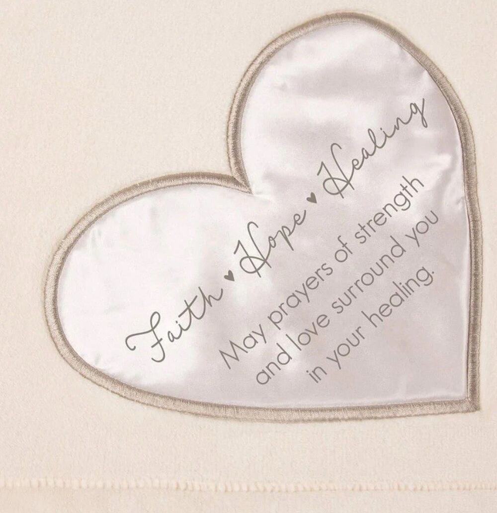 Pavilion Faith Hope Healing Royal Plush Comfort Blanket 50 in x 60 in 19514 New